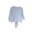 Blusa Cuello V con nudo