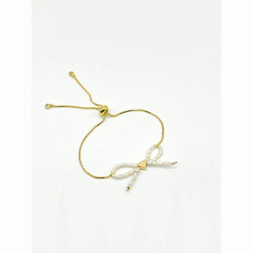 [PM01] Pulsera Lazo Perlas cultivadas